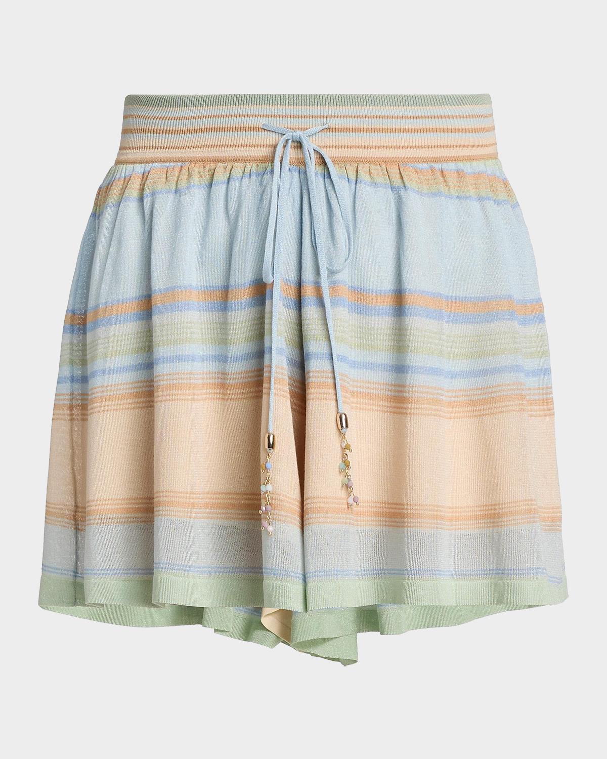 Zimmermann Indra Striped Shorts