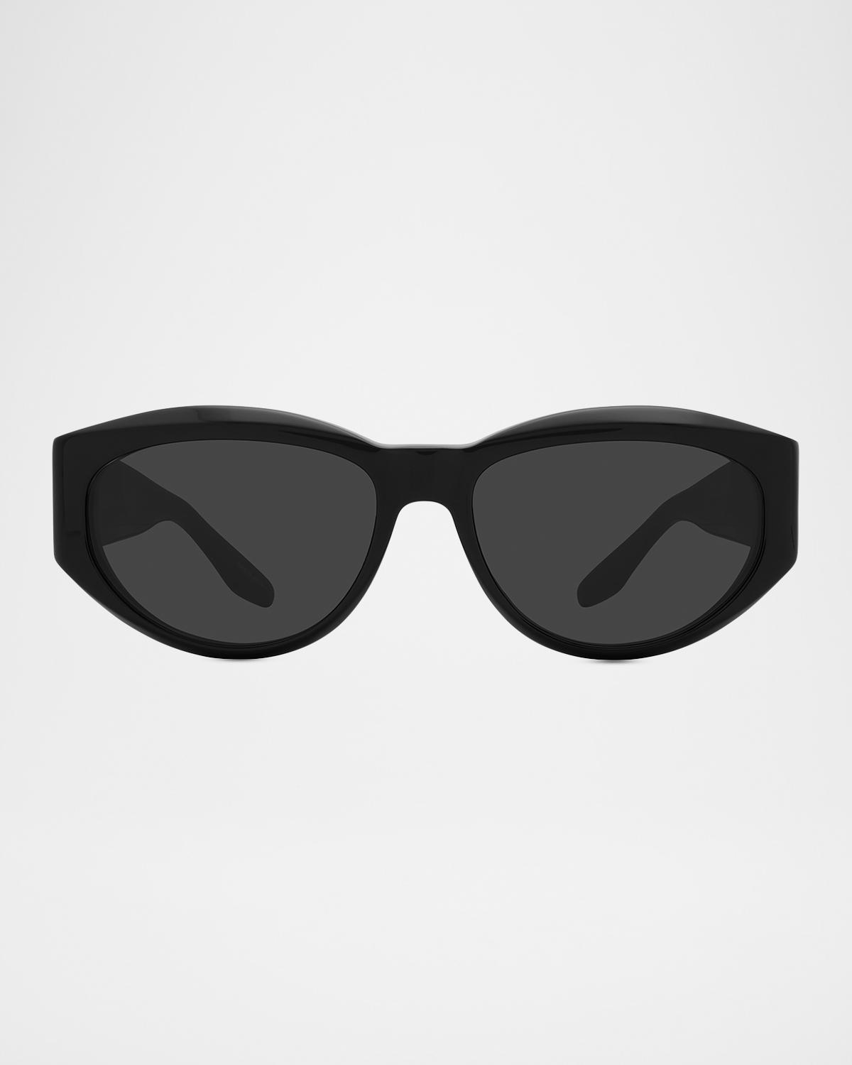 Barton Perreira Robinson 56mm Acetate Oval Sunglasses