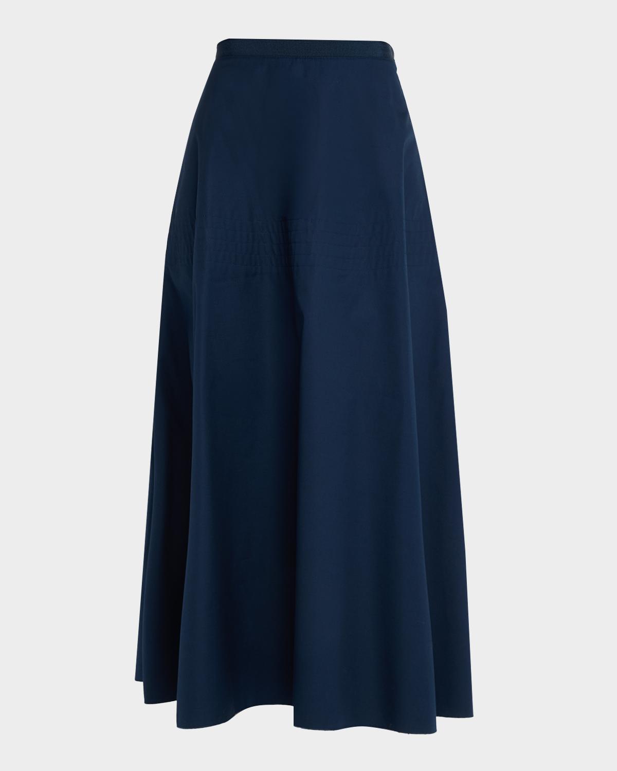 FForme Deeta Flared Cotton Maxi Skirt
