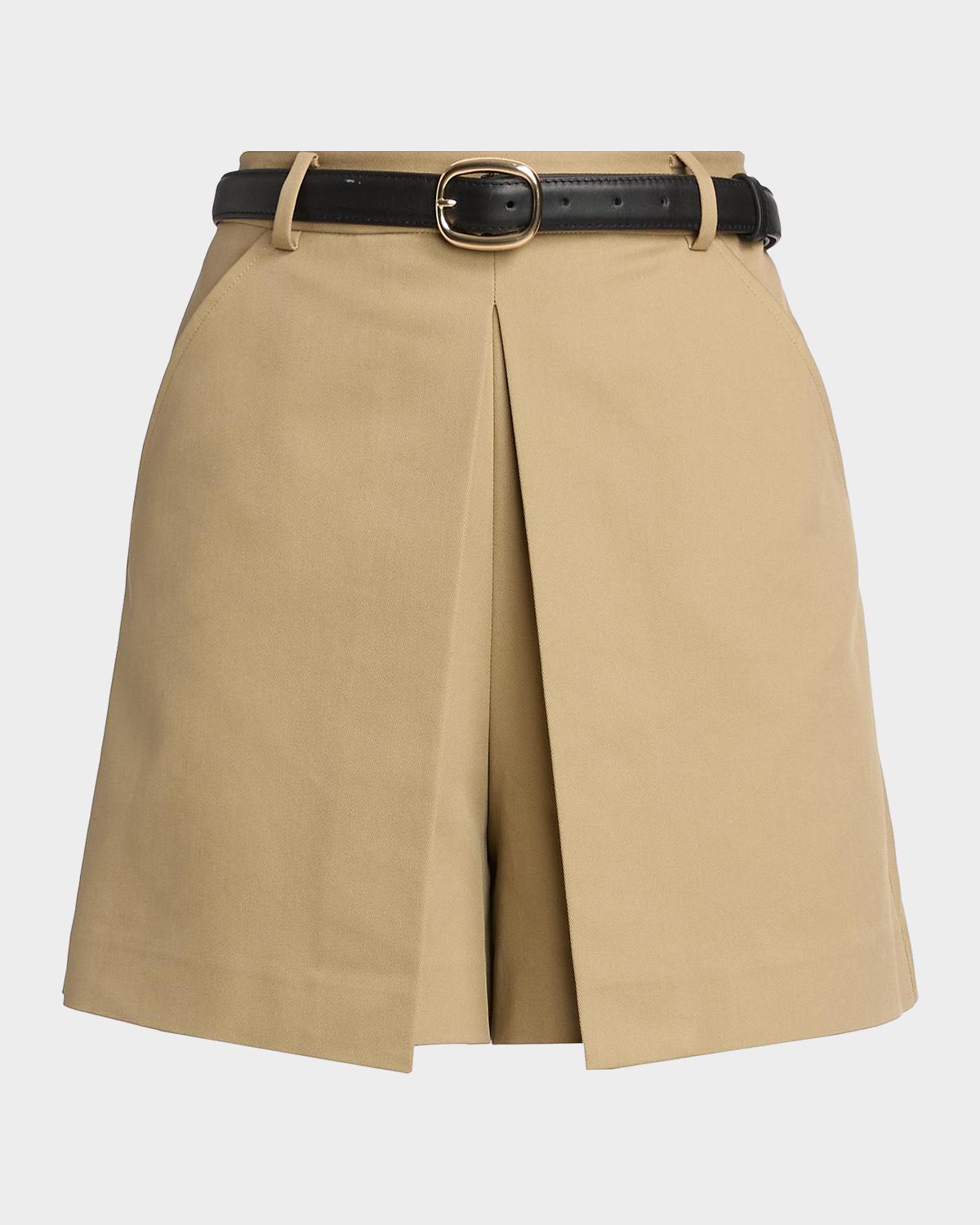 Self-Portrait Gaberdine Belted Skort
