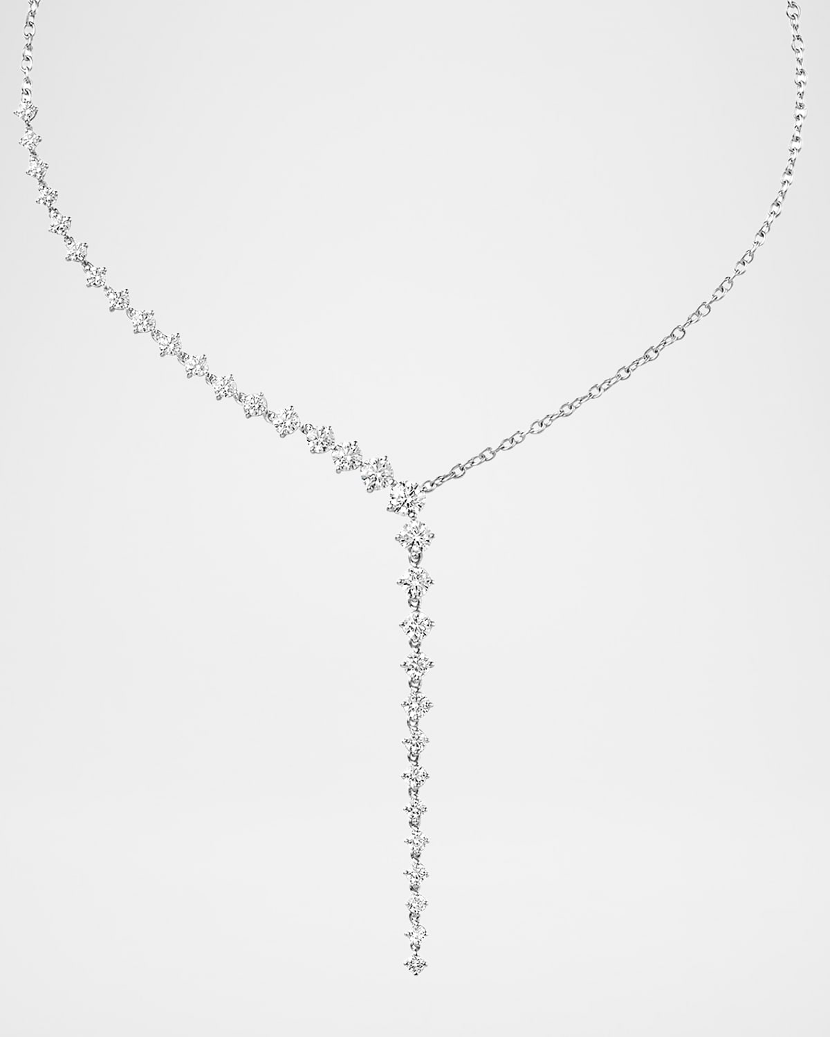 Melissa Kaye 18K Aria Cascade Necklace with Diamonds