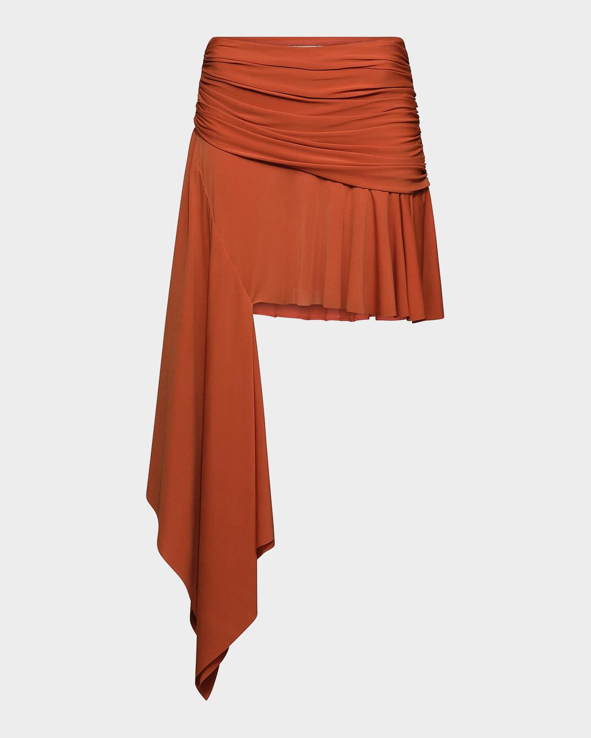Et Ochs Emerson Side Drape Mini Skirt