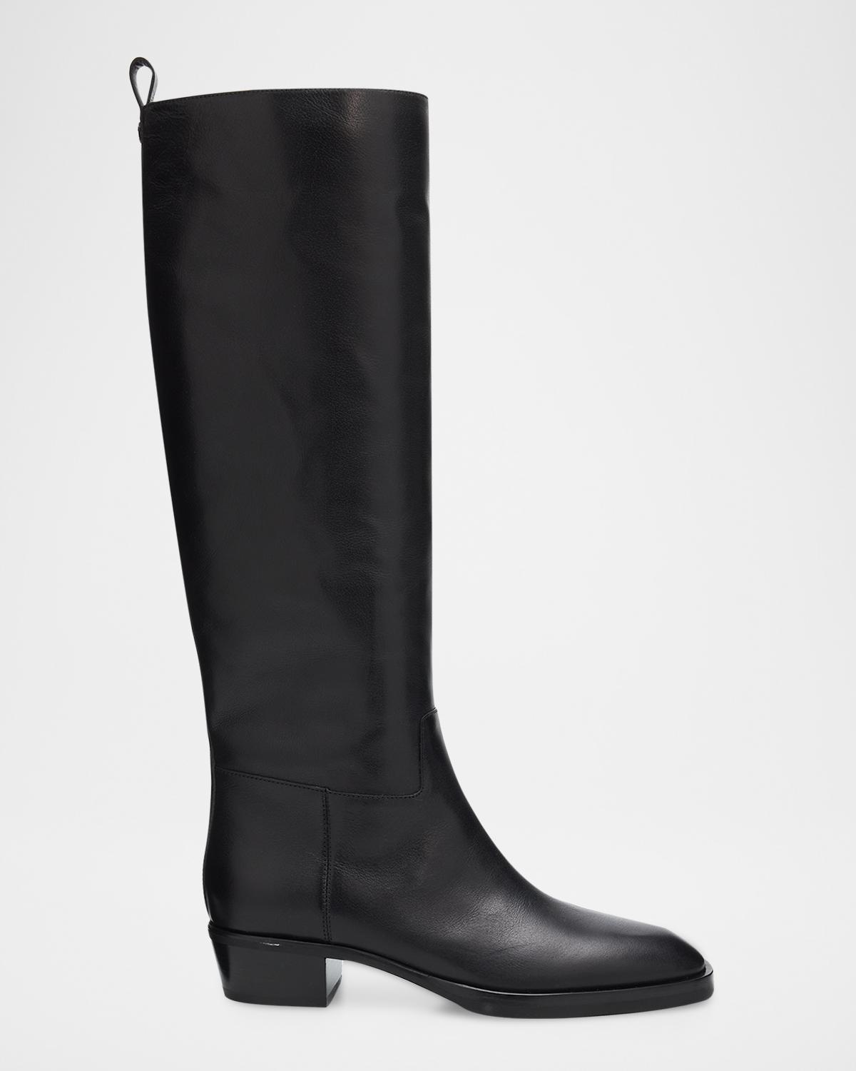Jimmy Choo 45mm Mave Leather Knee-High Boots