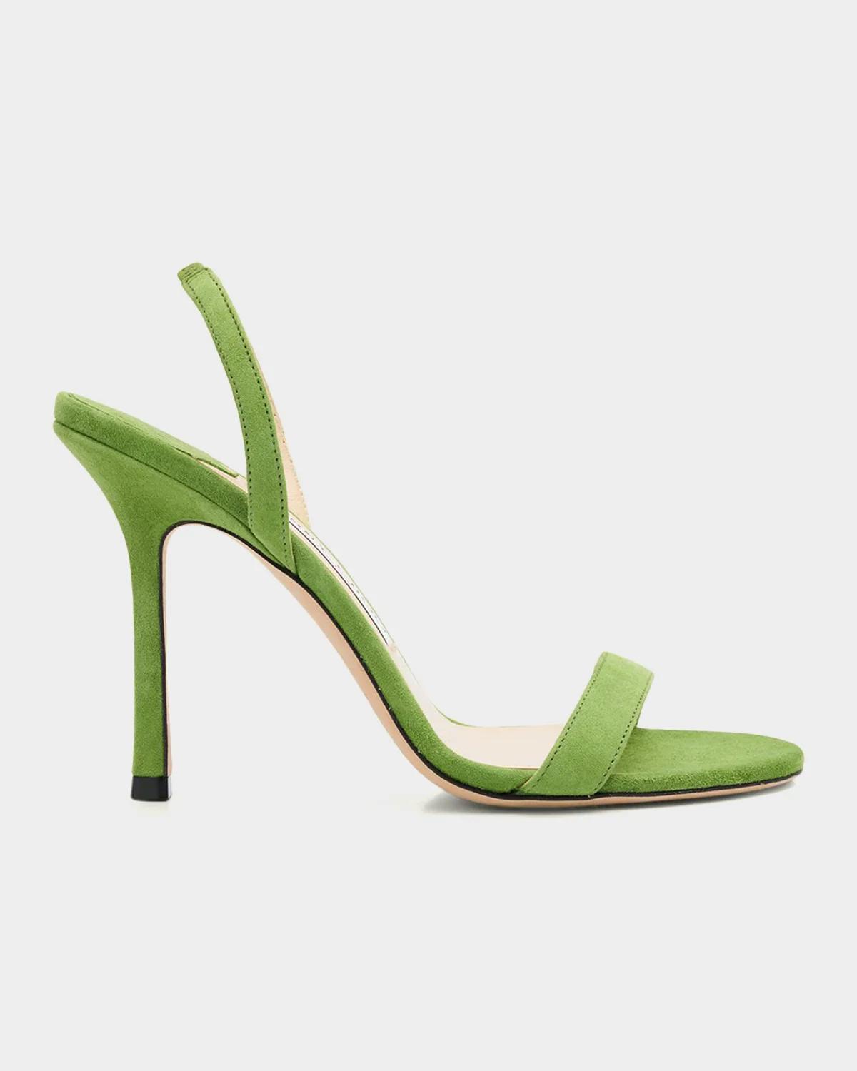 Jimmy Choo 85mm Jenn Suede Sandals