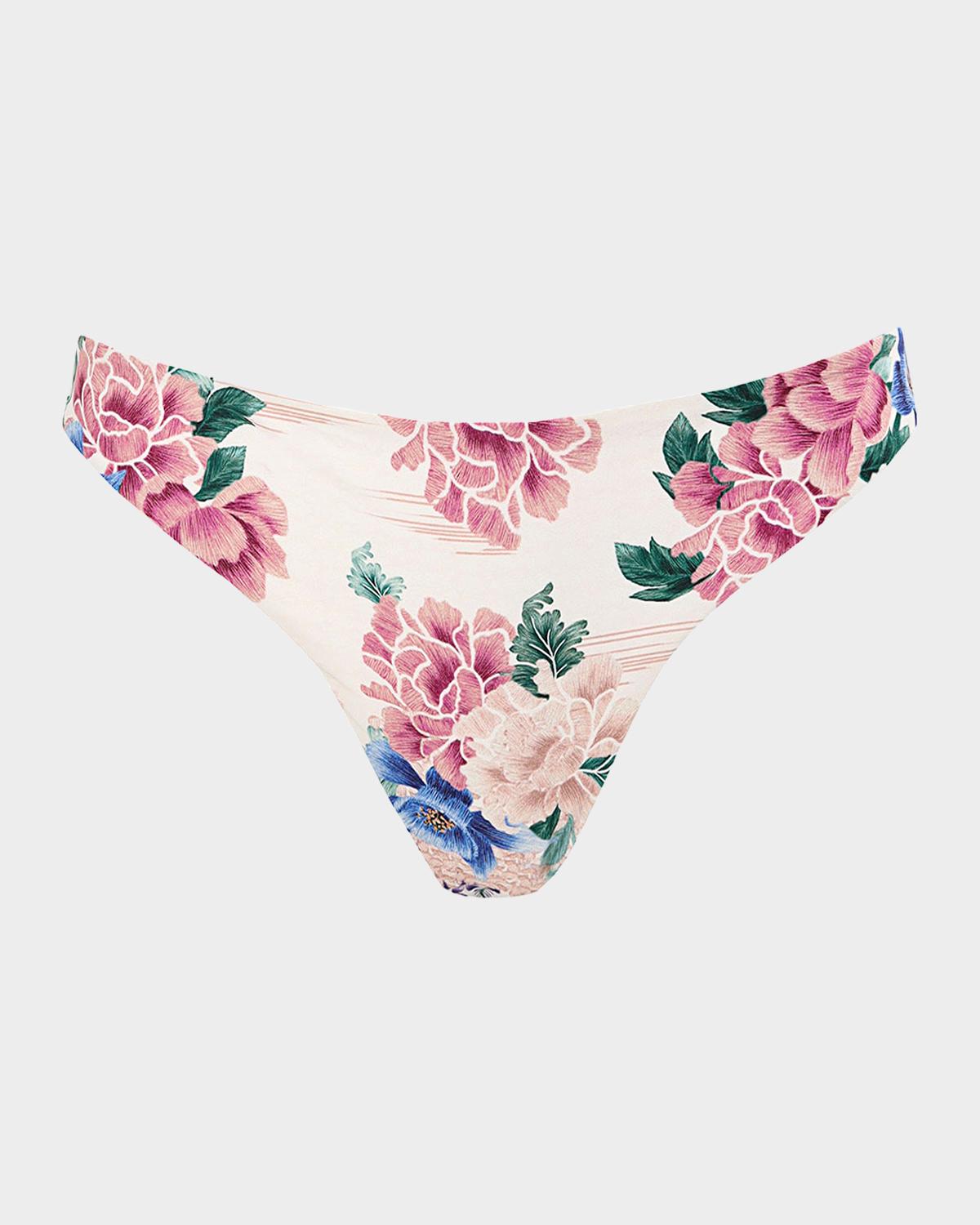 Agua Bendita Radical Sunrise Ilu Reversible Floral Bikini Bottoms