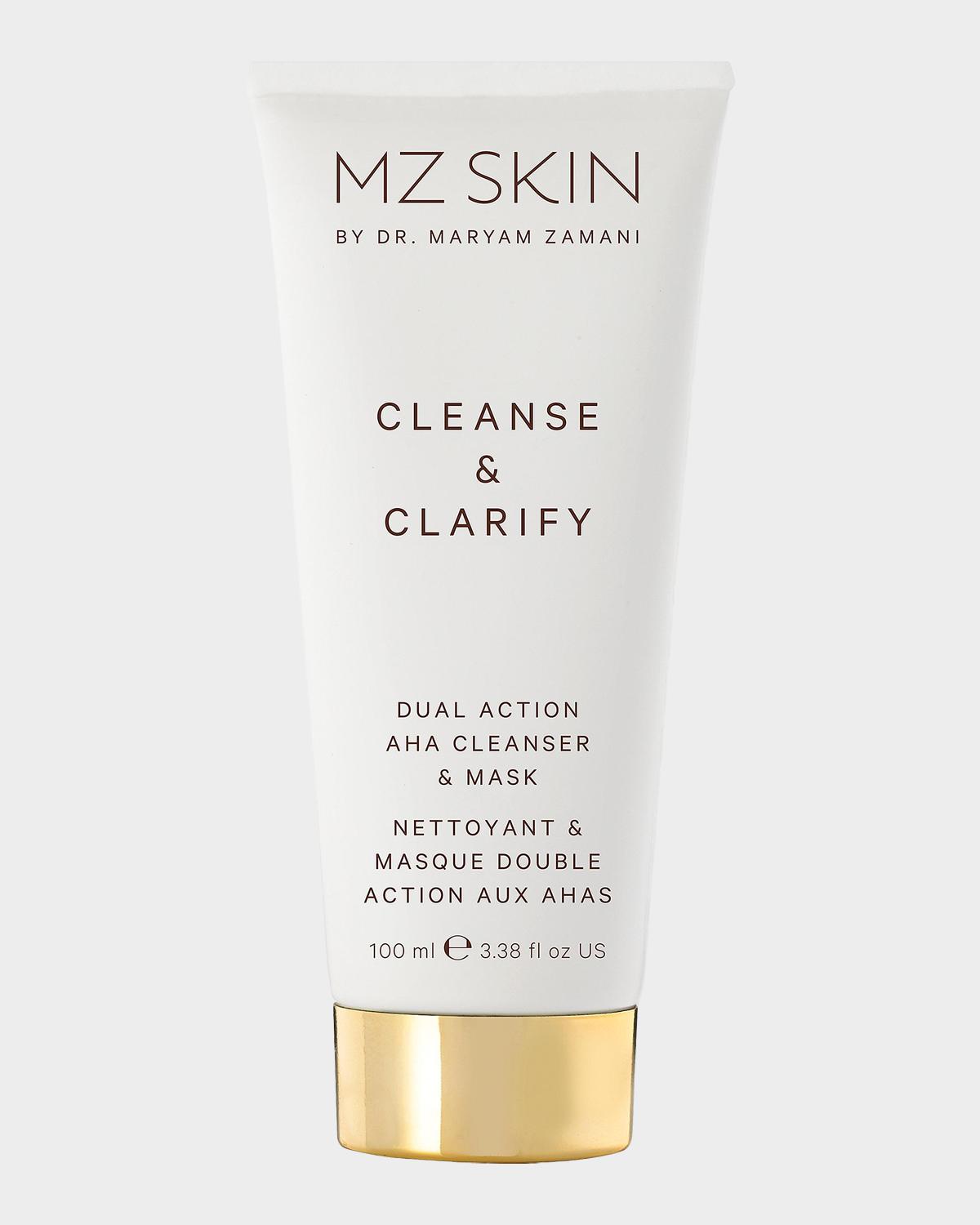 Mz Skin Cleanse & Clarify Dual Action Aha Cleanser & Mask, 3.4 Oz.