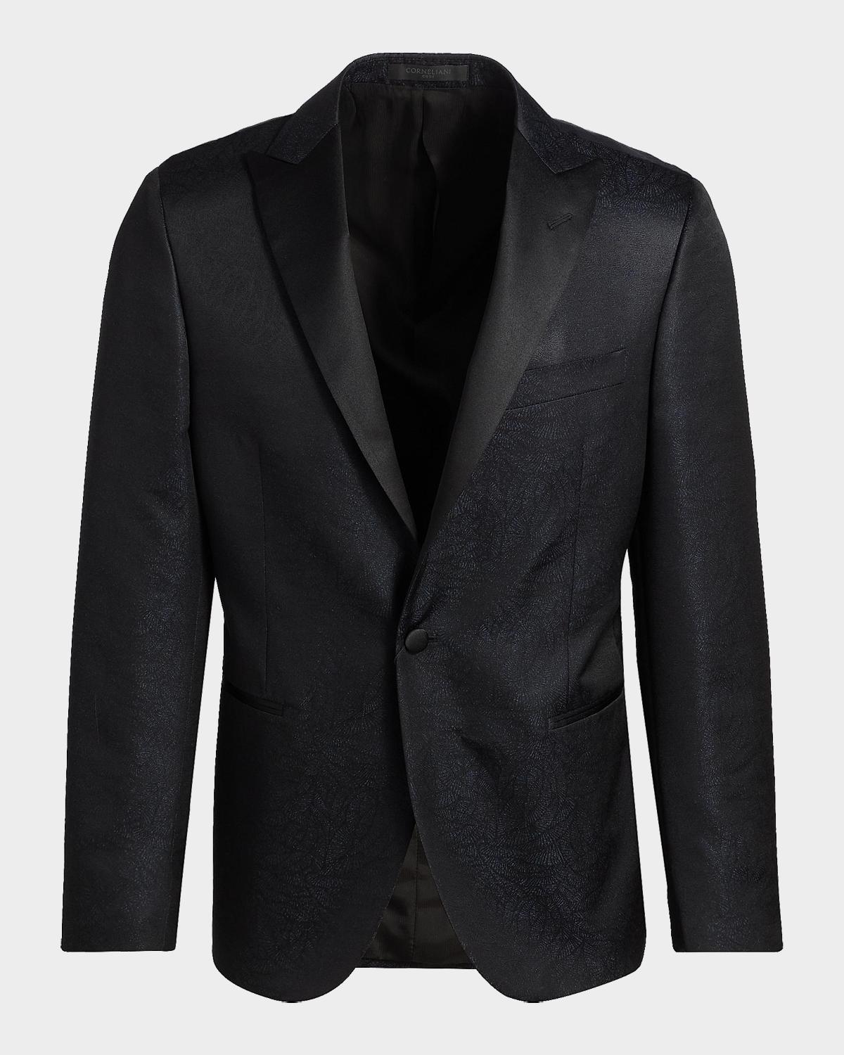 Corneliani Men's Wool-Silk Jacquard Sport Jacket