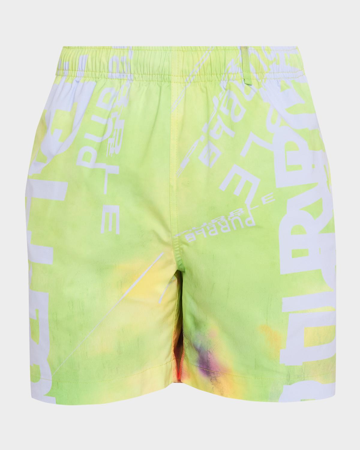 PURPLE Men's All Around Logo Shorts