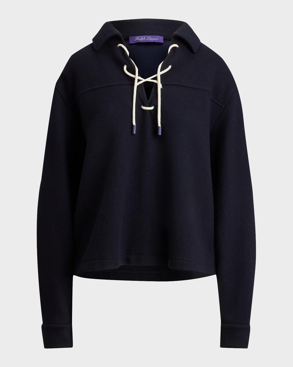Ralph Lauren Collection Tyrus Felted Cashmere Jersey Sweatshirt