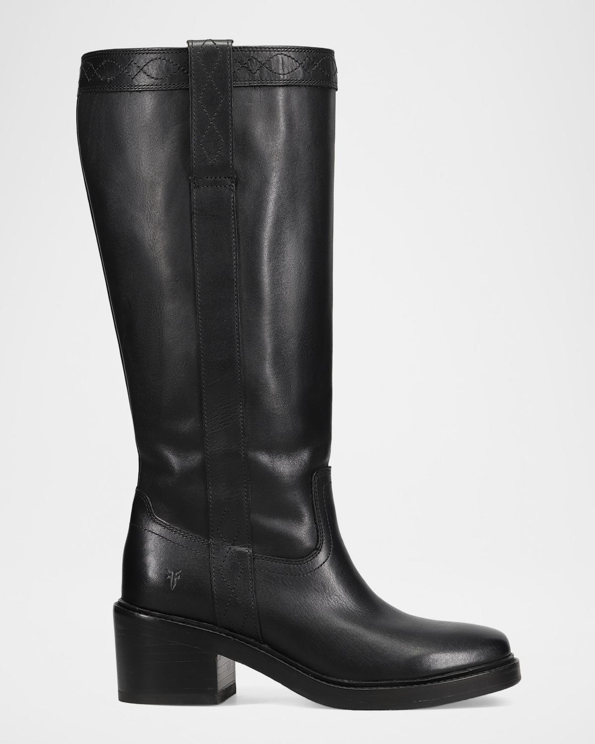 Frye Kate Leather Wide Calf Pull-On Boots