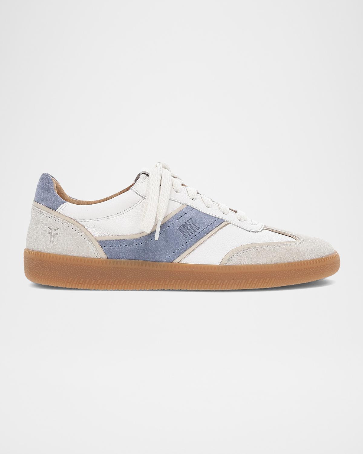 Frye Milly Mixed Leather Low-Top Sneakers