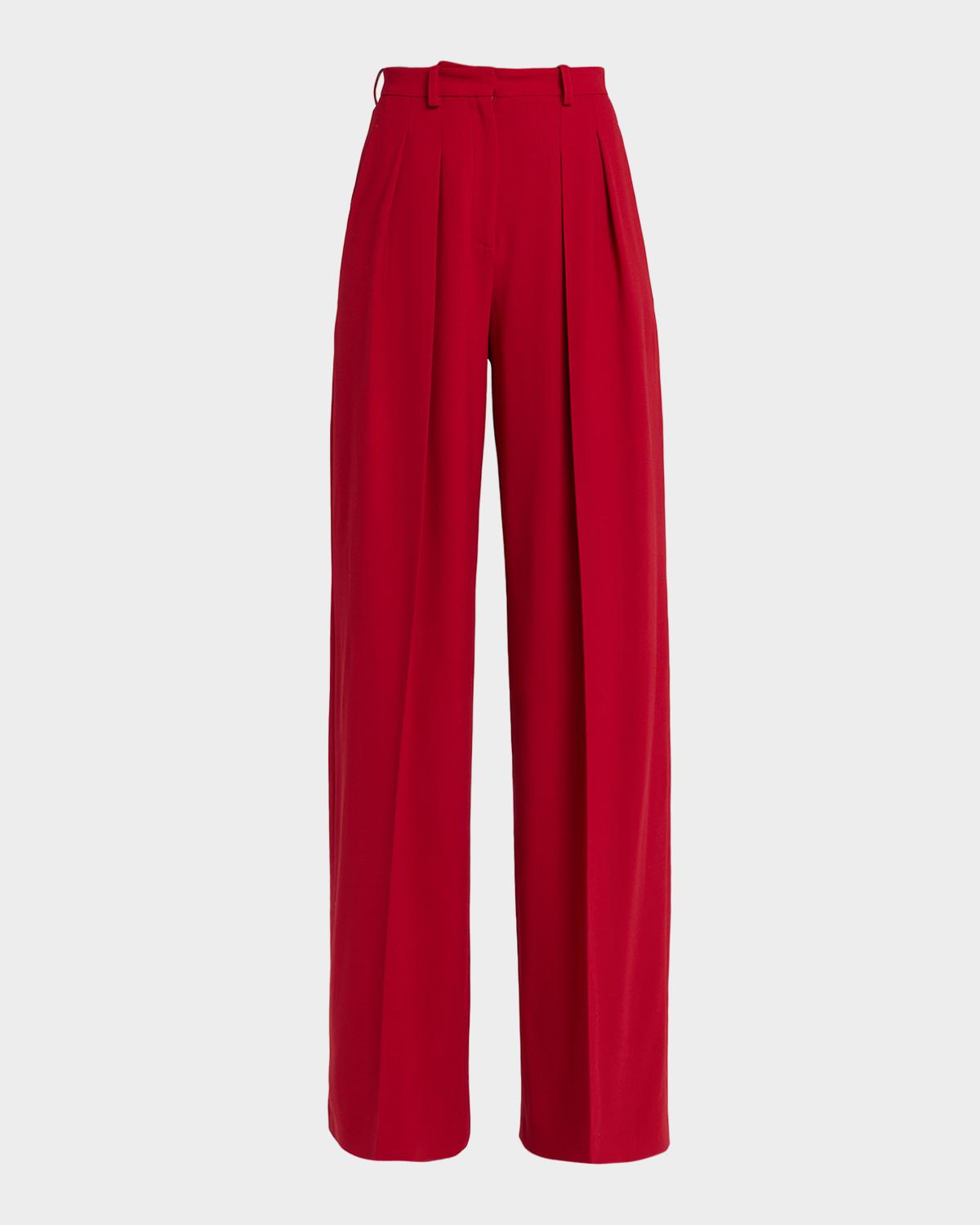 Michael Kors Collection Pleated Wide-Leg Trousers