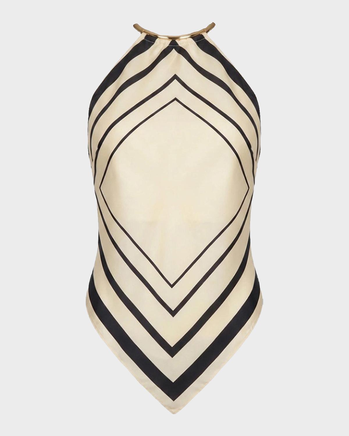 NICHOLAS Skye Halter Scarf Top