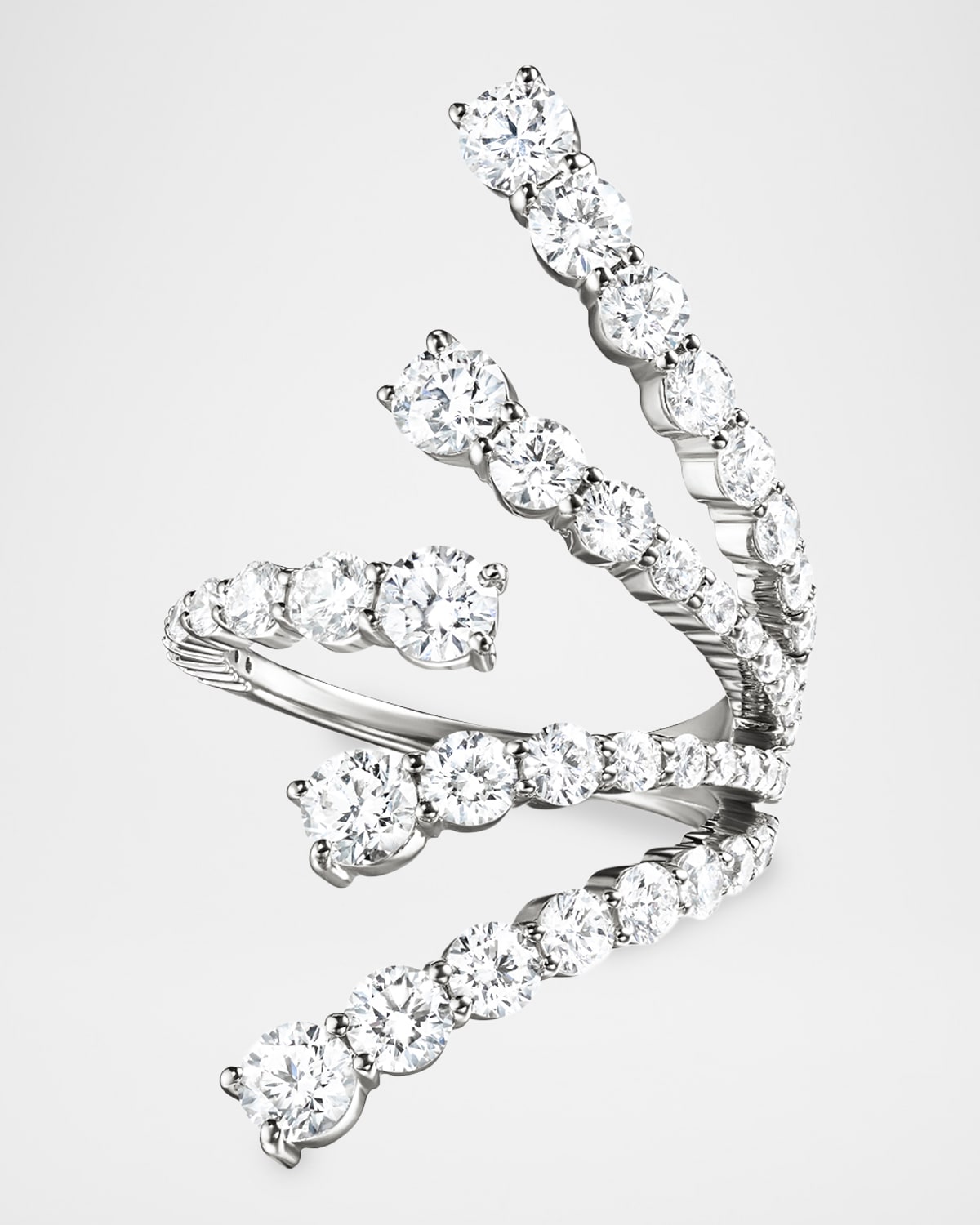 Melissa Kaye 18K Aria Cascade Ring with Diamonds