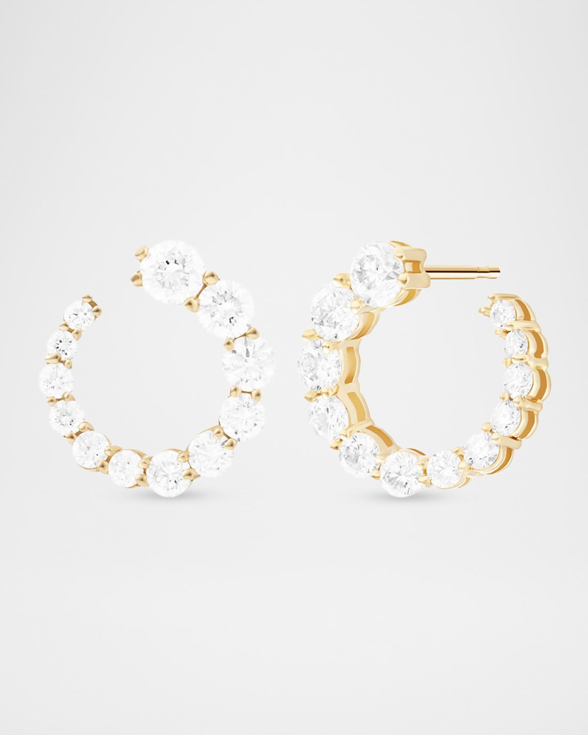 18K Aria Statement Earrings with Diamonds