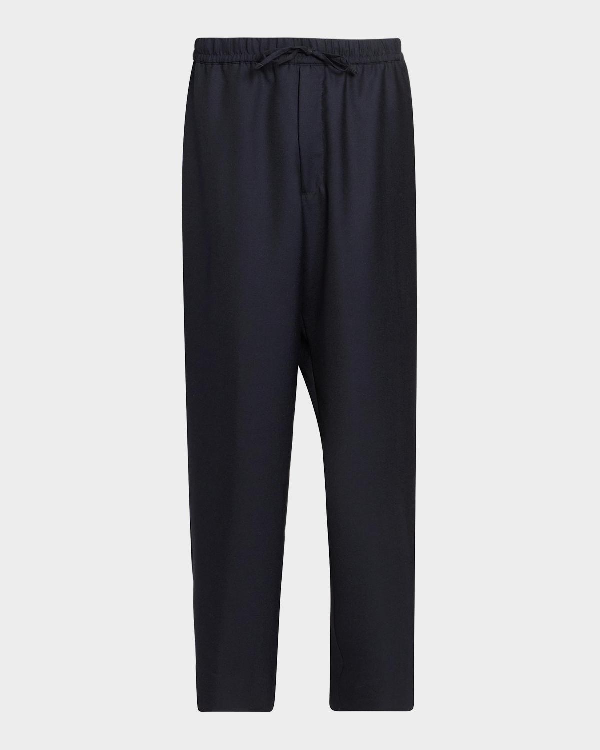Officine Générale Men's Nilson Twill Drawstring Pants