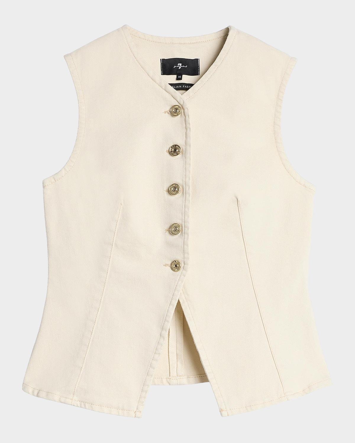 7 For All Mankind Denim Vest