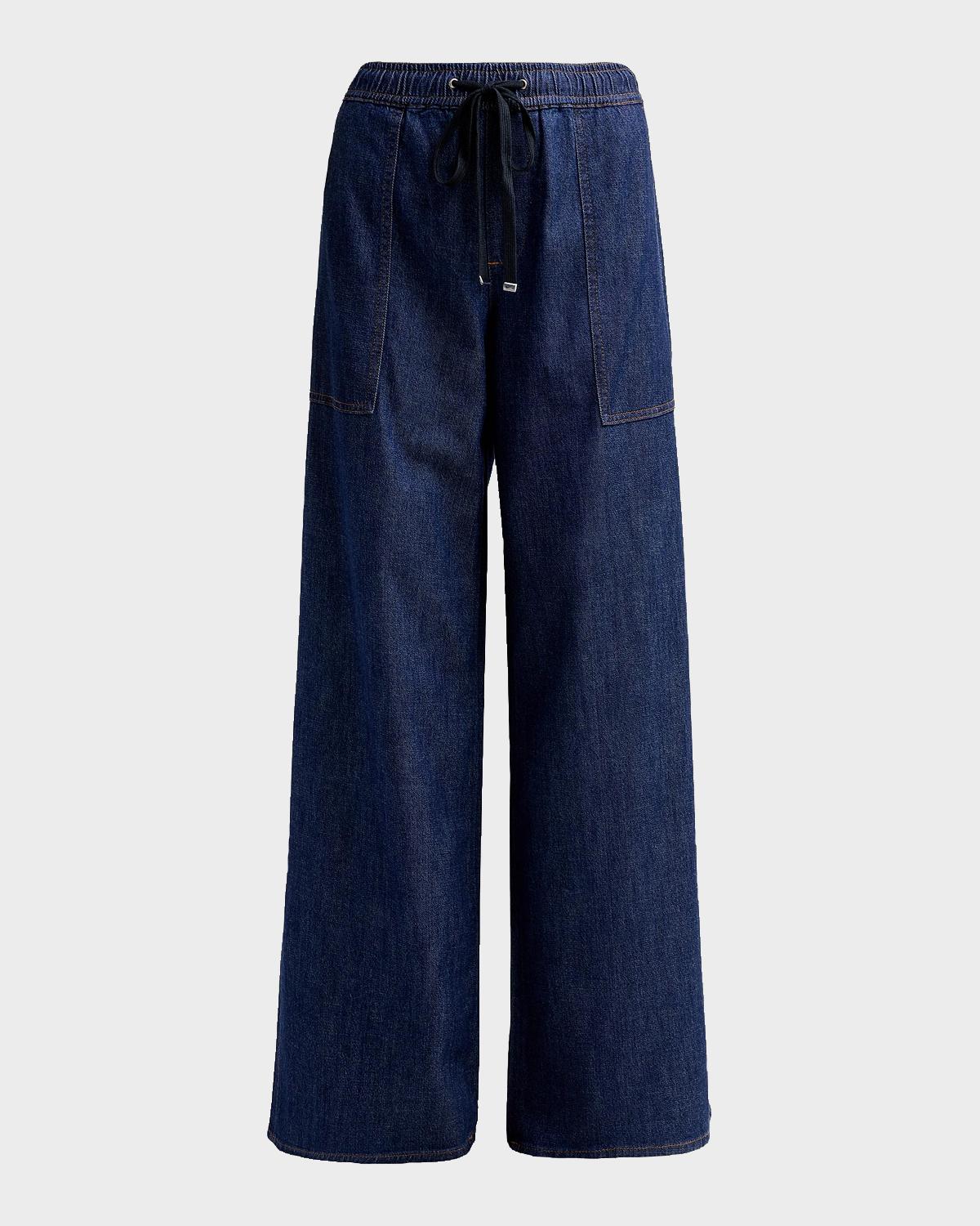 7 For All Mankind Utility Wide-Leg Drawstring Pants