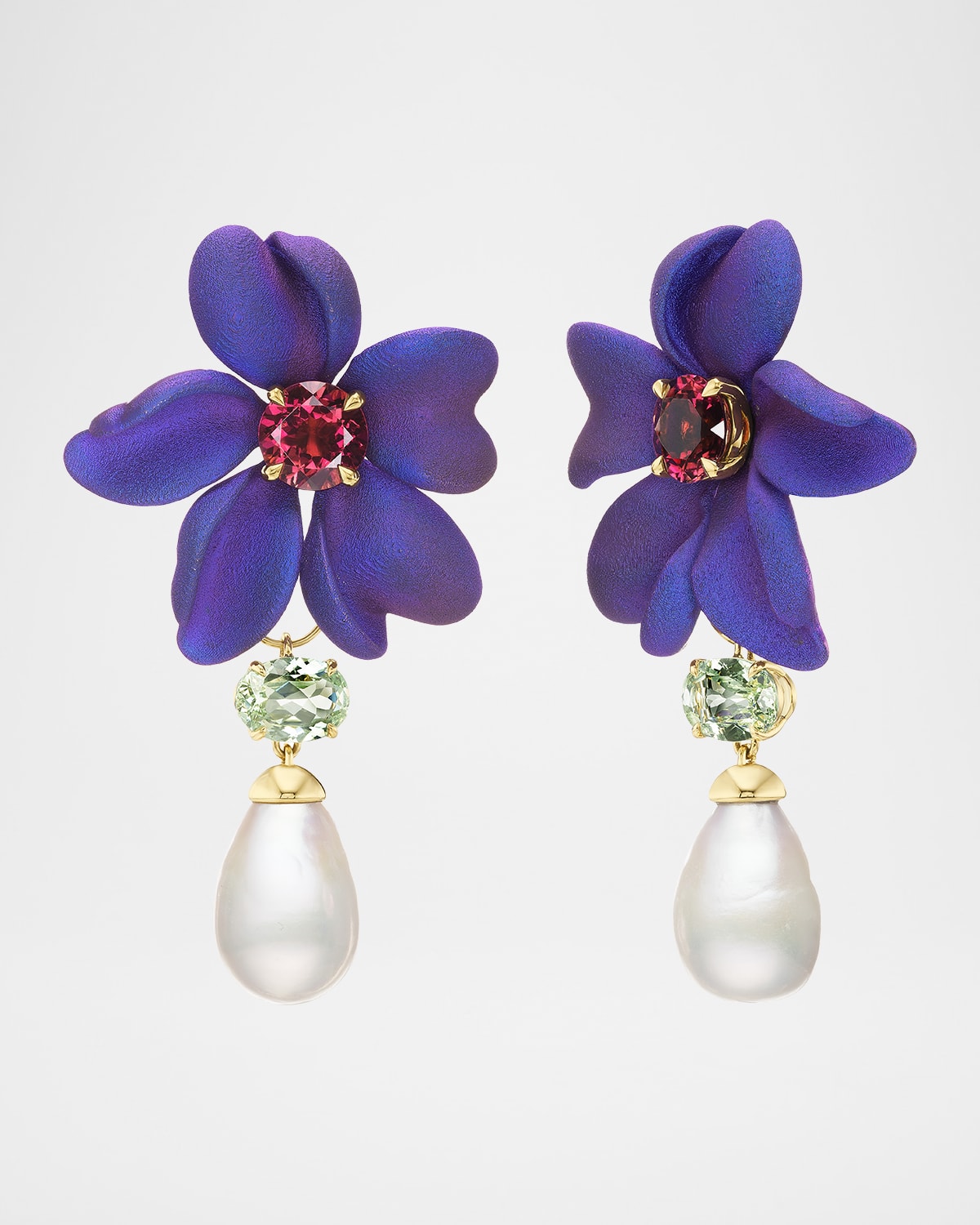 One-of-a-Kind Hibiscus Earrings