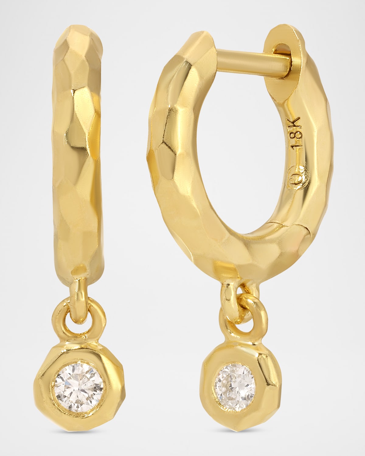 Octavia Elizabeth Charmed Micro Hoop Earrings