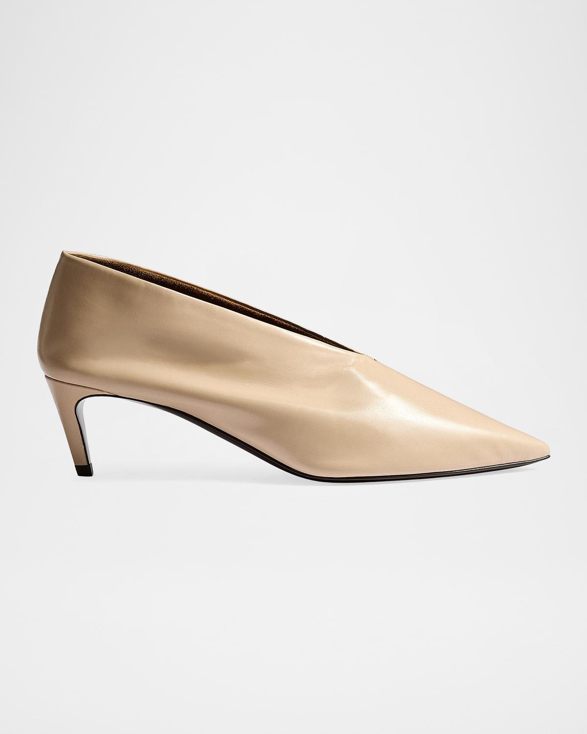 Khaite Miriam 50MM Leather Pumps