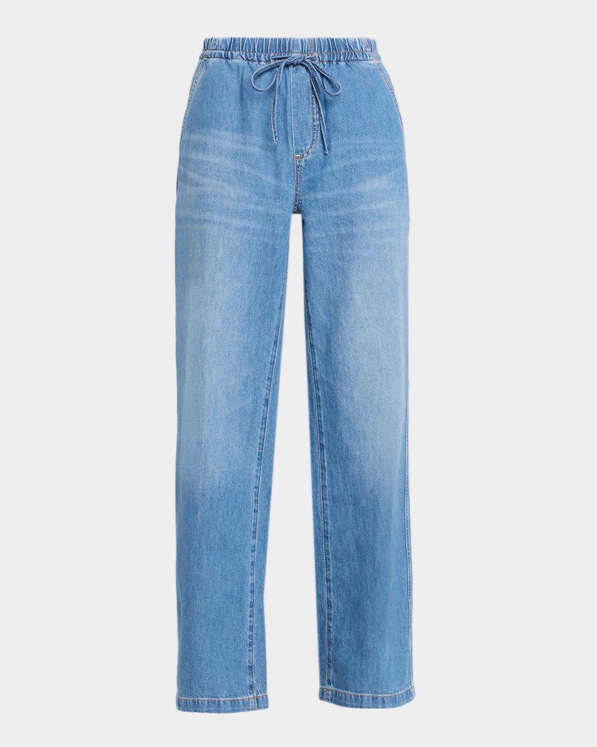AG Jeans Low-Rise Drawstring Jeans