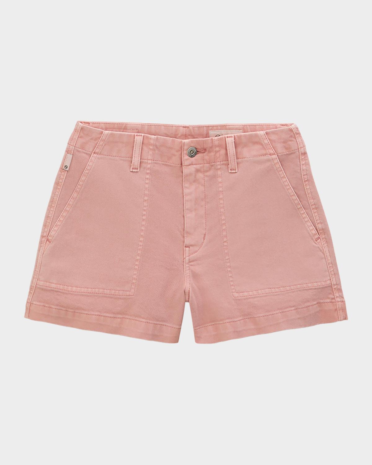 AG Jeans Analeigh Mid-Rise Utility Shorts