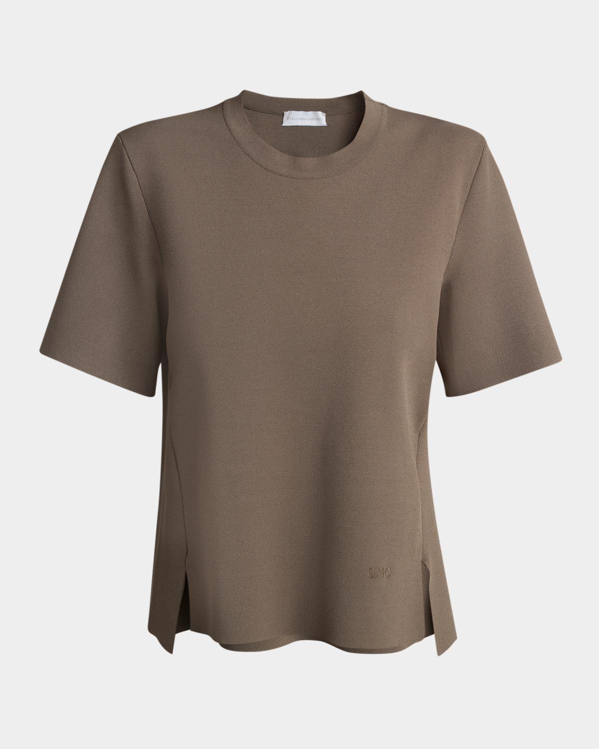 Stella McCartney Iconic Compact Knit Short-Sleeve Top