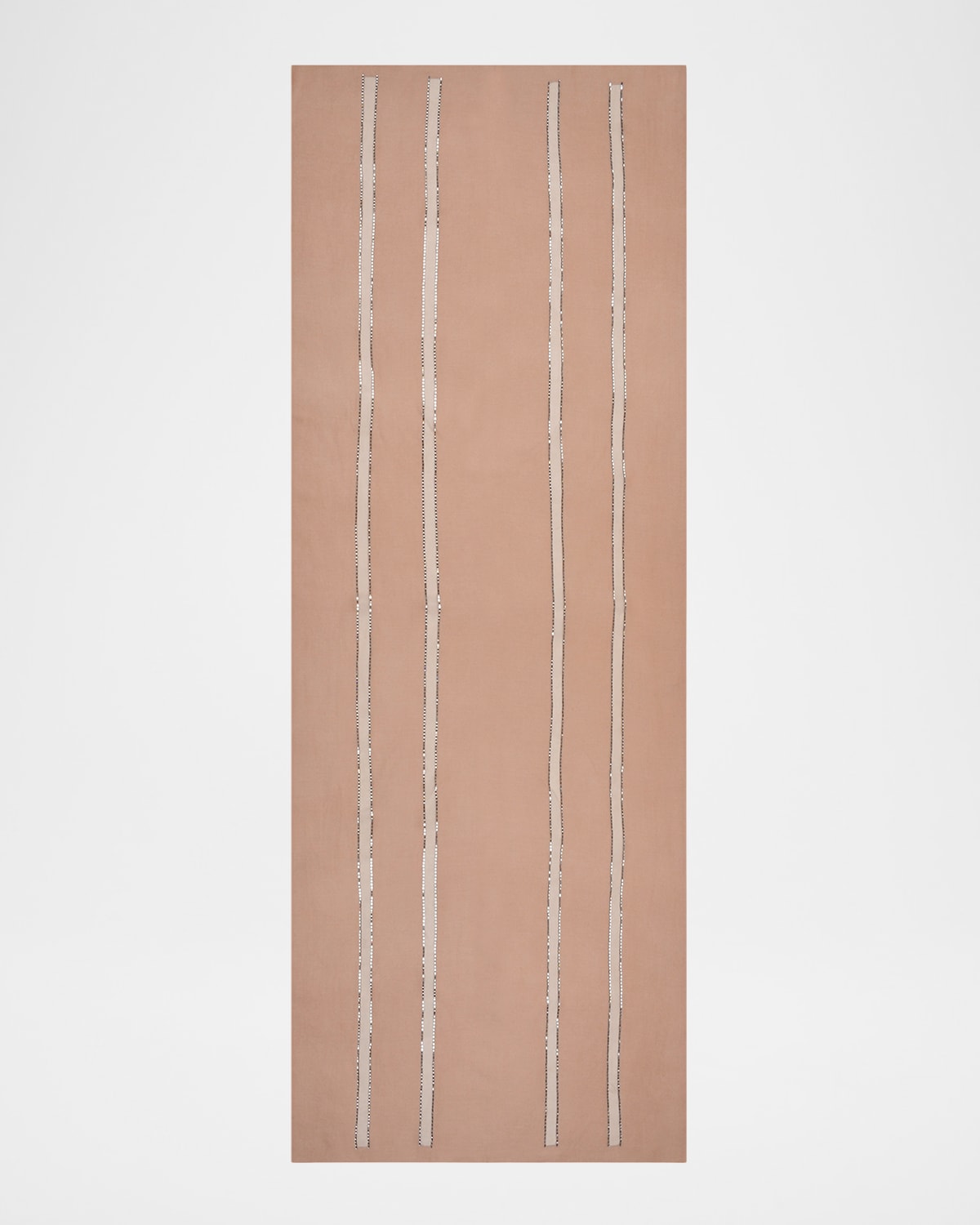 Janavi India Sheer Cashmere Sequin-Panel Scarf
