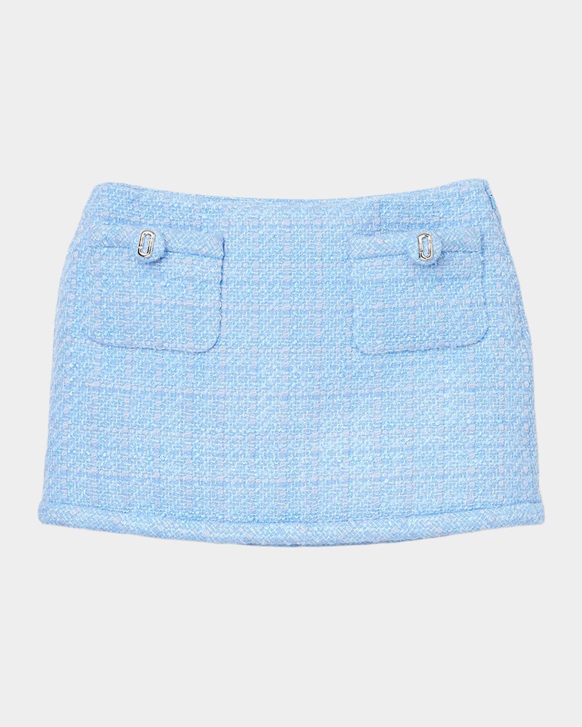 Marc Jacobs Pop J Marc Metallic Tweed Mini Skirt
