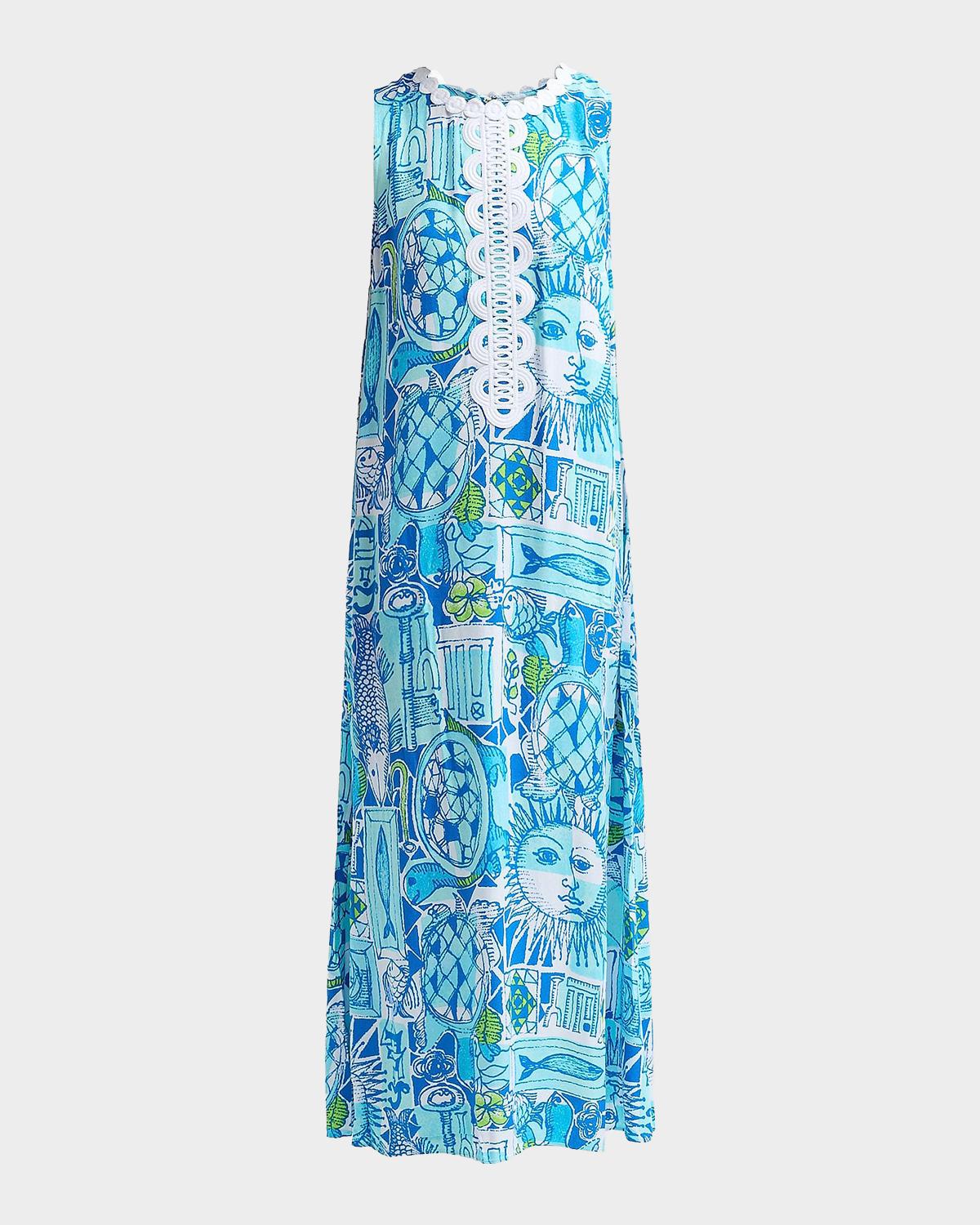 Lilly Pulitzer Iris Harlillyquin Printed Maxi Dress