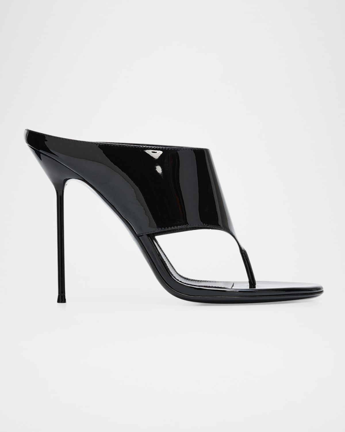 Paris Texas Lidia Patent Leather Stiletto Thong Mule Sandals | Thumbnail 2