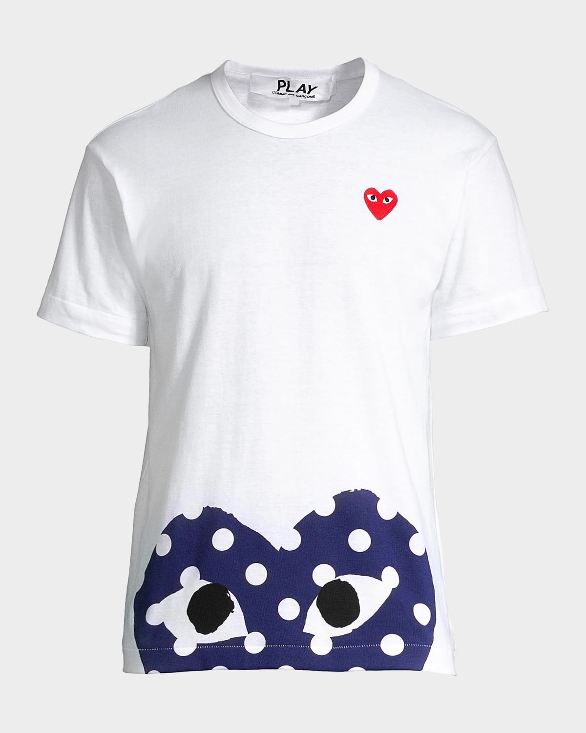 Comme des Garcons Half Polka Dot Graphic Tee