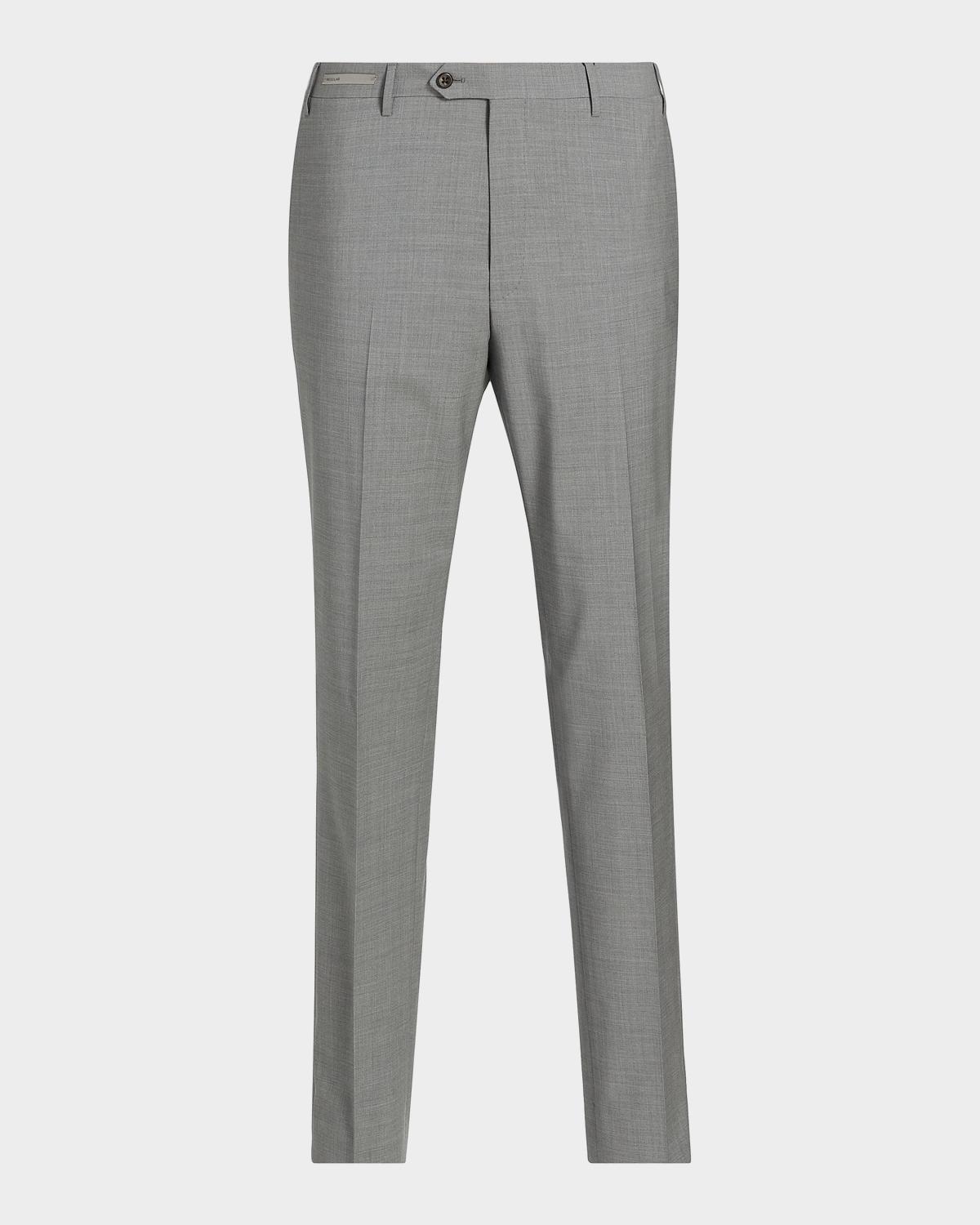 Corneliani Men's ​Stretch-Wool Straight-Leg Pants