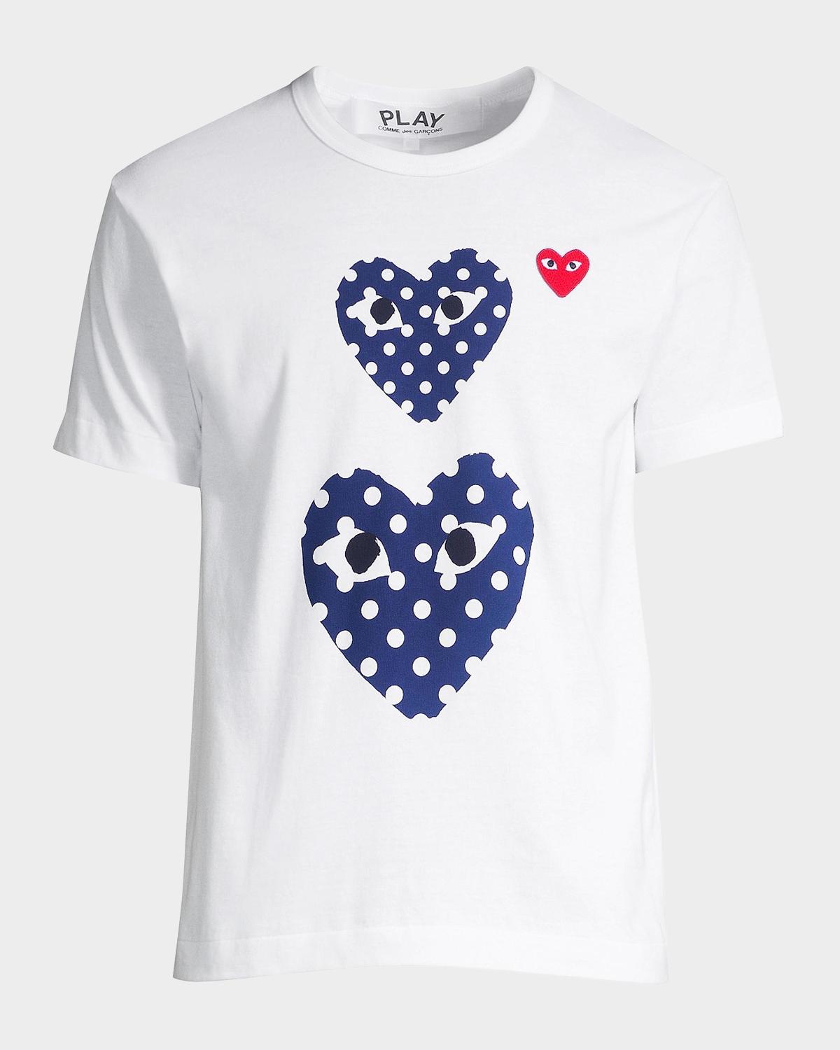 Comme des Garcons Double Polka-Dot Heart Tee