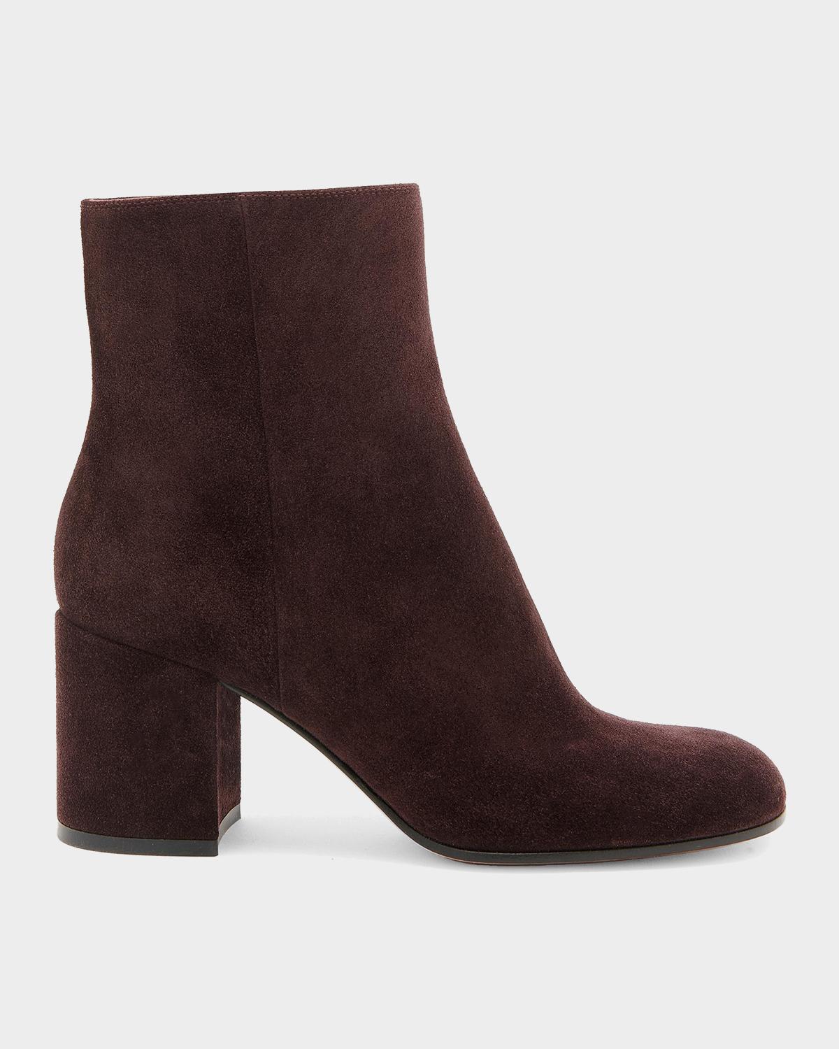 Gianvito Rossi Joelle 70MM Suede Ankle Boots