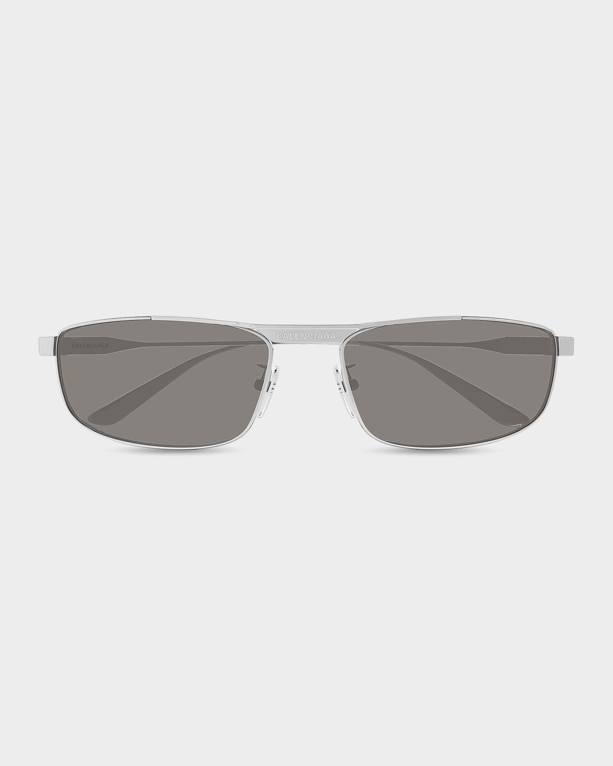 Balenciaga Men's Tag 3.0 61MM Rectangular Sunglasses