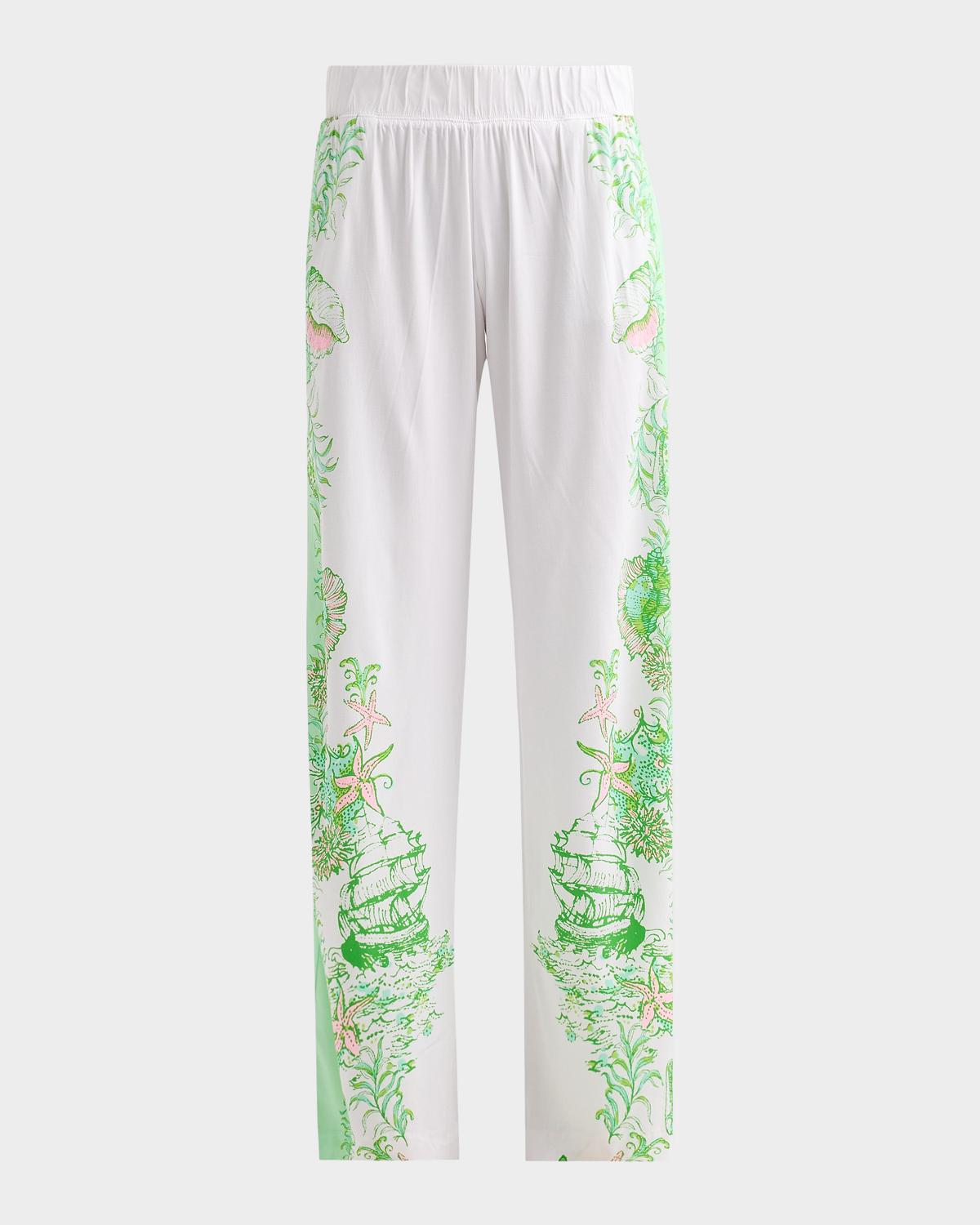 Lilly Pulitzer Bal Harbour Printed Wide-Leg Pants