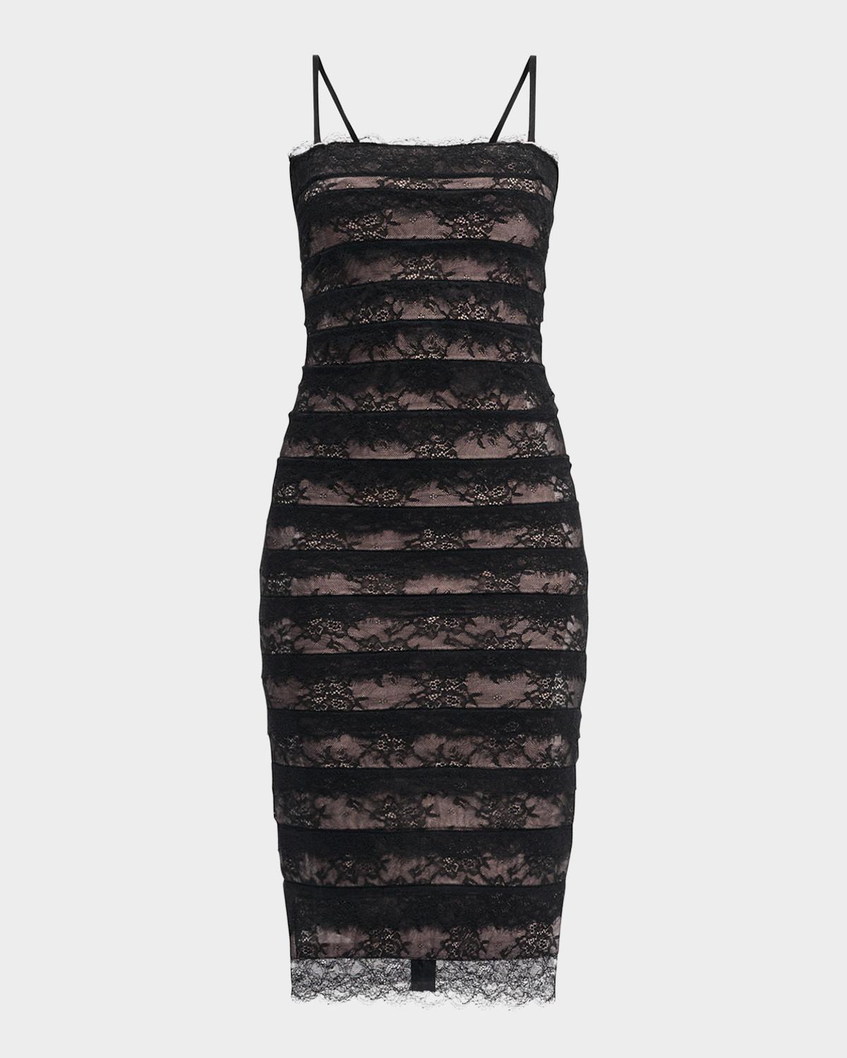 Hervé Léger The Dara Lace Midi Dress