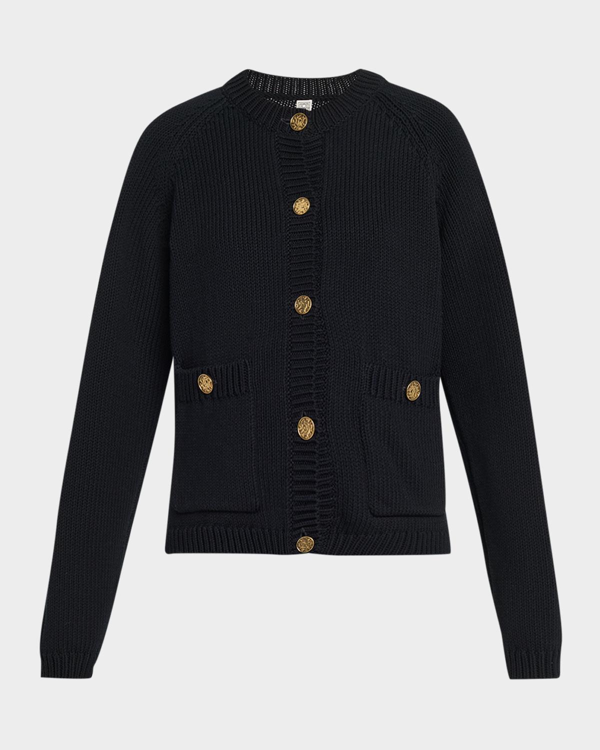 Toteme Hammered Button Knit Cardigan