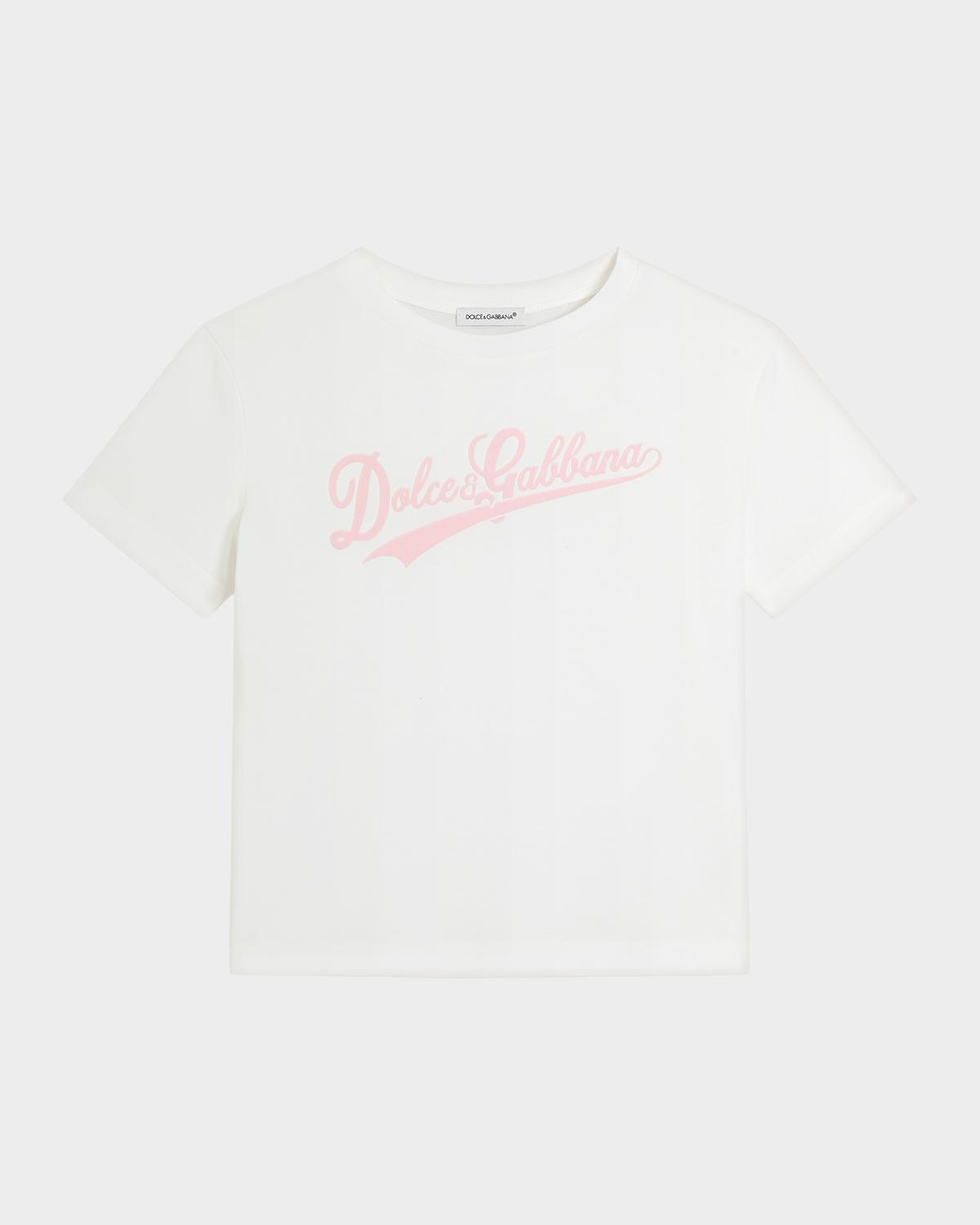 Girl & apos;s Logo-Print Short-Sleeve Cotton T-Shirt, Size 2-6
