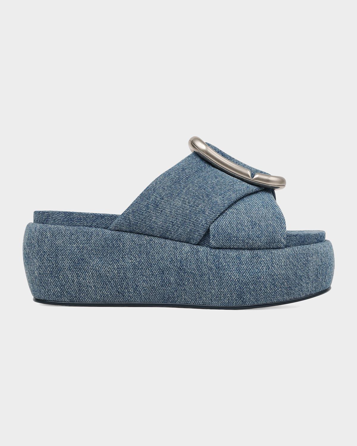 Marc Jacobs Pop J Marc Platform Denim Sandals