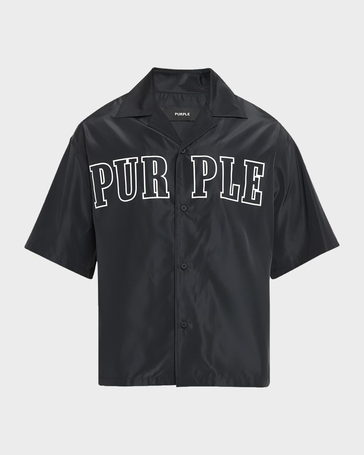 PURPLE Men's Everyday Logo Camp Shirt