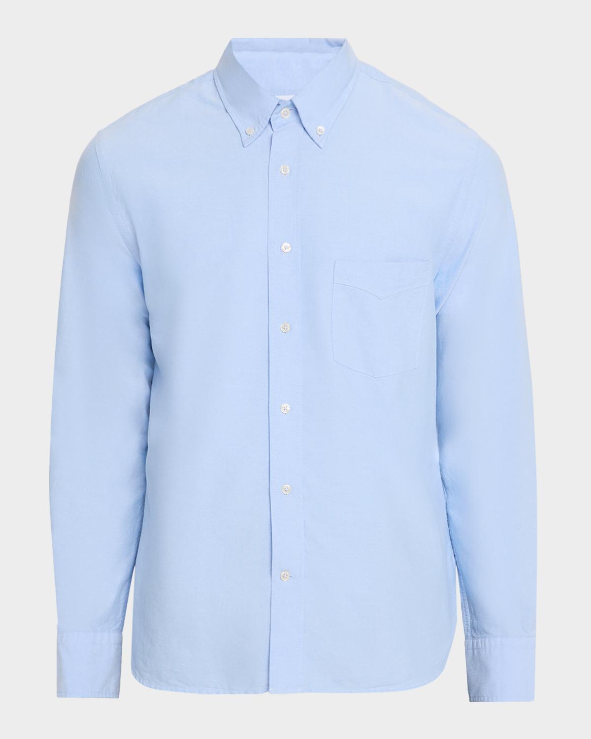 Officine Générale Men's Cotton Oxford Button-Down Shirt