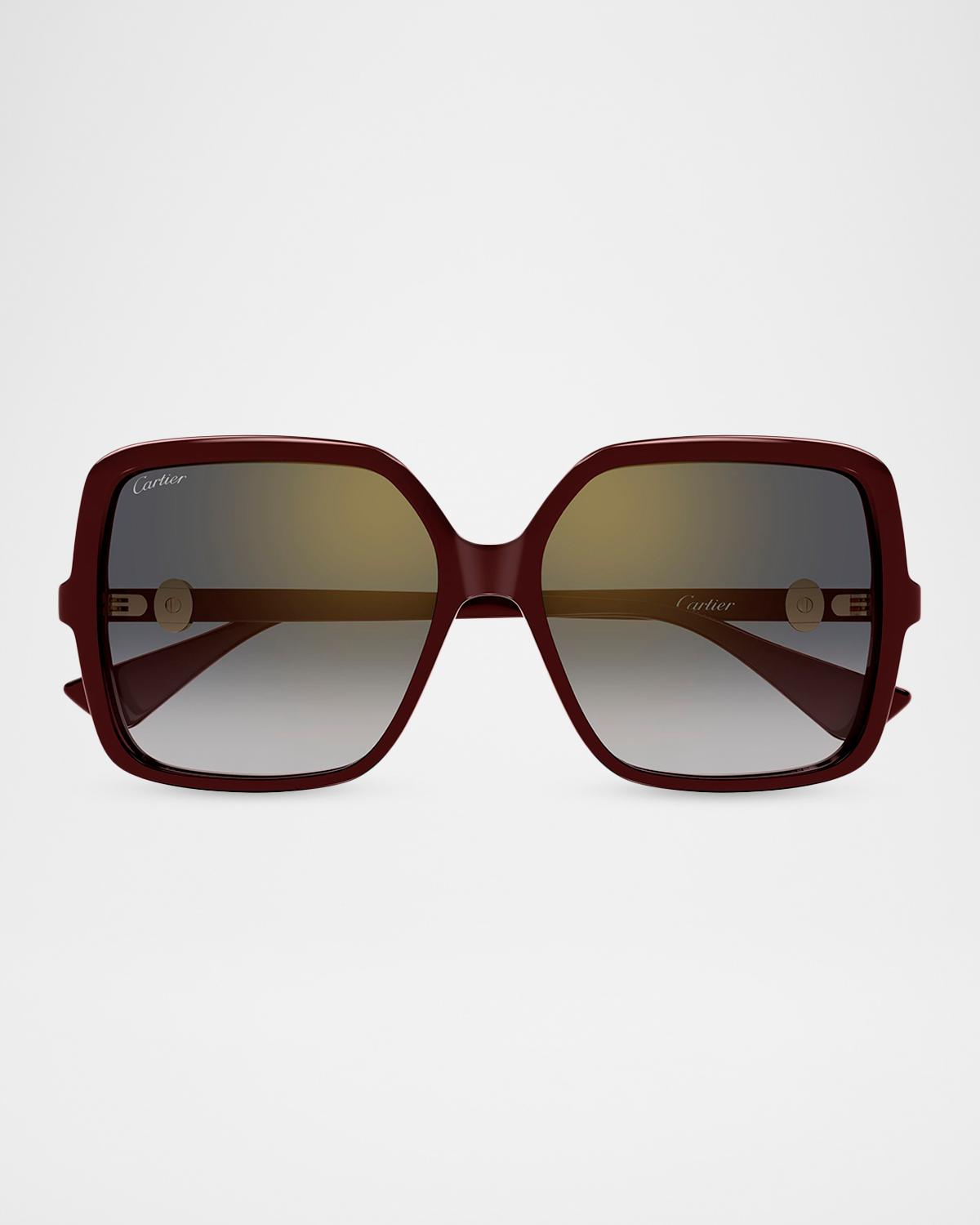 Cartier 58MM Square Sunglasses