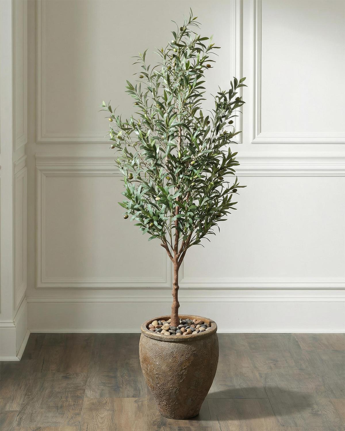 Italian Olive Faux Tree, 78"