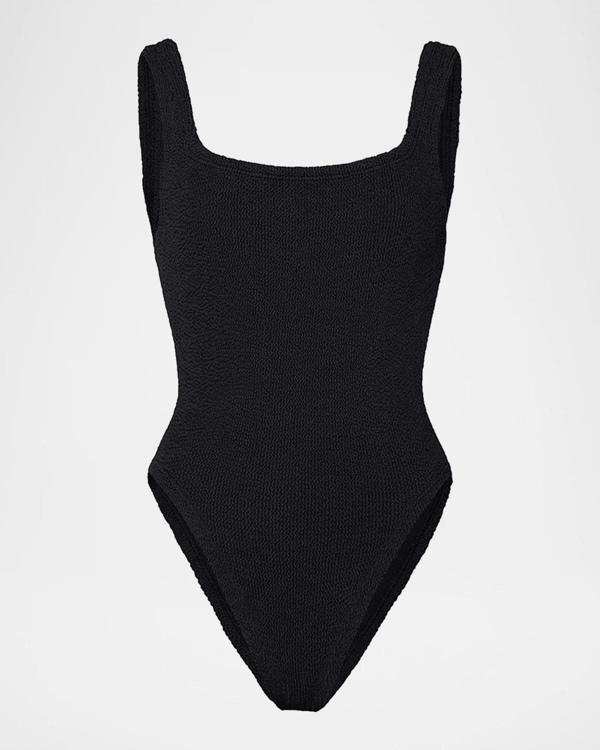 Square-Neck One-Piece Swimsuit
