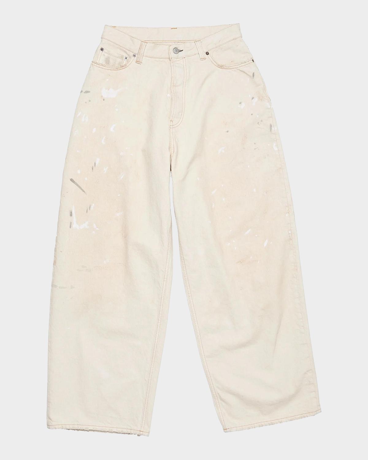 Acne Studios Men's Cotton Wide Leg Utility Pants