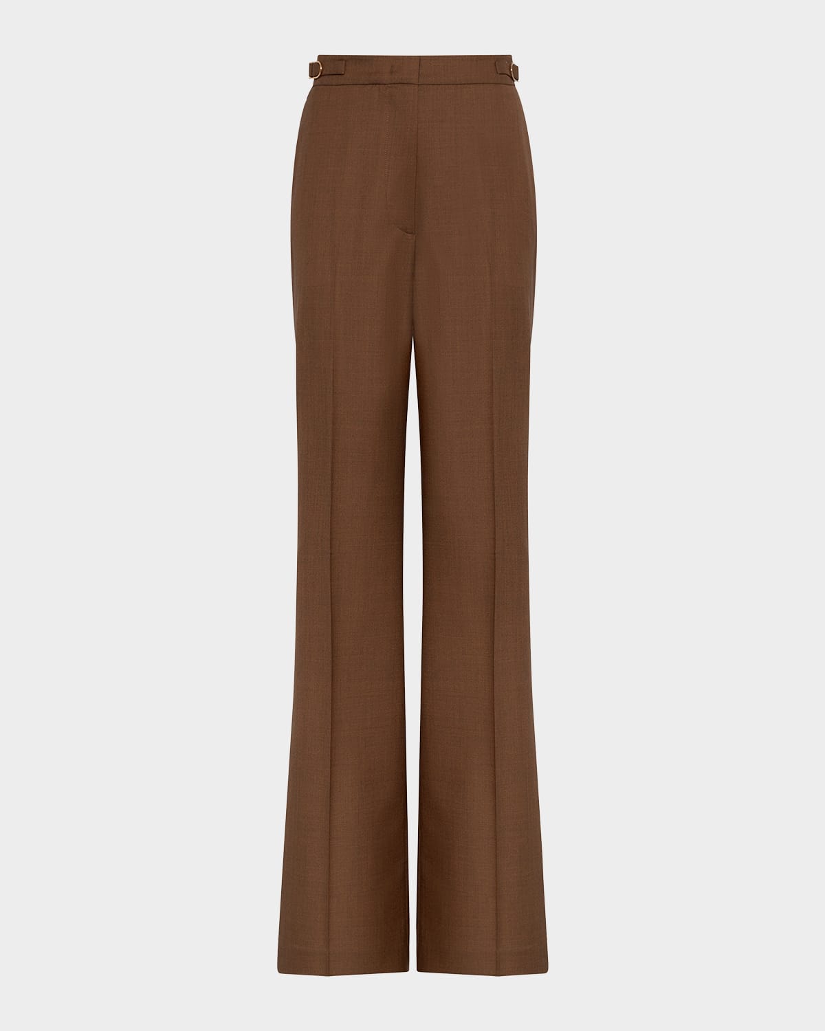 Gabriela Hearst Vesta High-Waist Wool-Silk Straight-Leg Pants | Thumbnail 4