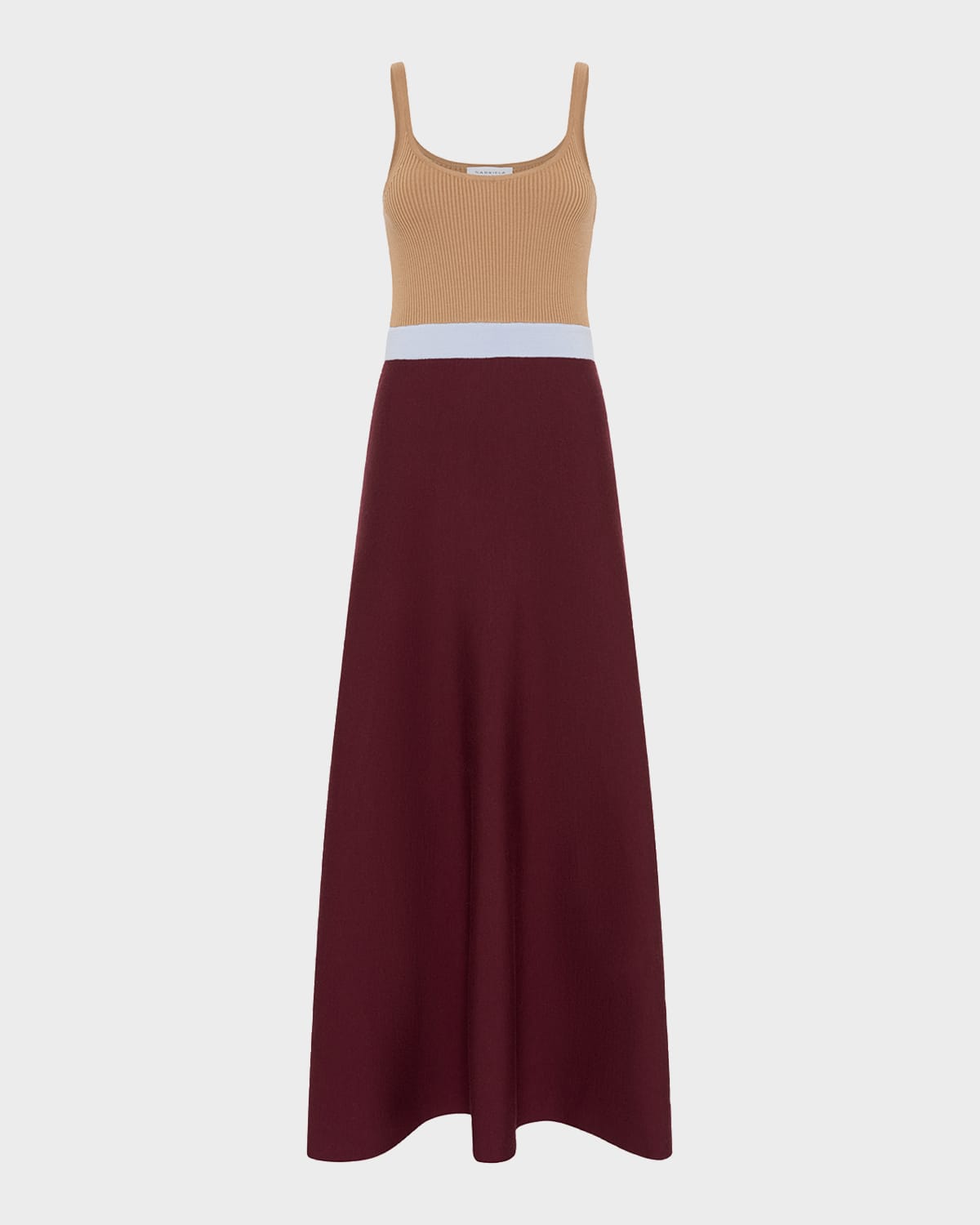 Gabriela Hearst Flaminius Sleeveless Colorblock Wool-Cashmere Knit Midi Dress | Thumbnail 4